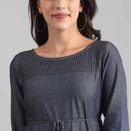 Aurelia Denim Blue Cotton Jumpsuit image 5