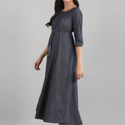 Aurelia Denim Blue Cotton Jumpsuit image 3