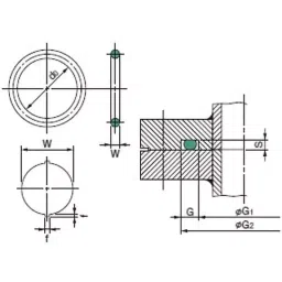 NOK O-Ring JIS, 836.55.44x856.5 mm OR Type Nitrile Rubber, OR NBR-70-1 V845-N-image-34