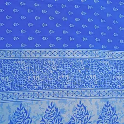 Garden Vareli Ethnic Motifs Printed Pure Crepe Saree image 5