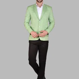 PRINTINDIA Men Notched Lapel Single-Breasted Blazer image 2
