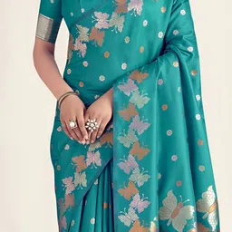 CANIZZARO Woven Design Zari Banarasi Saree image 5