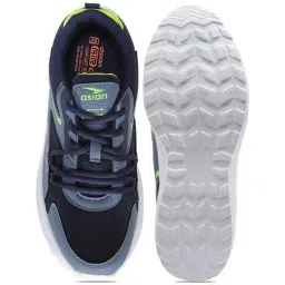 Asian Men's Blue Running Shoes image 4