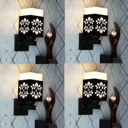 Gojeeva Black Wood Square Shaped Wall Lamp-picture-20