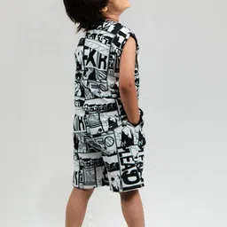 ALANTA Unisex Kids Printed T-shirt with Shorts image 3