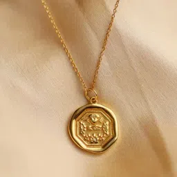 Perfectly Average Coin Pendant Necklace for Women & Girls-image-17