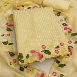 Suha Embellished Unstitched Dress Material-picture-25