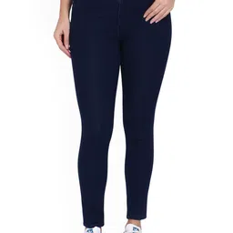 3BUTTERFLIES Women Skinny Fit High-Rise Low Distress Stretchable Jeans-picture-21