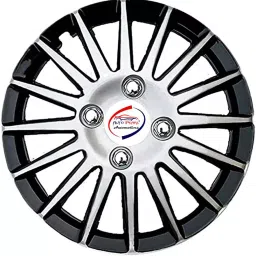 Auto Pearl CDC30 R14  355.6 mm(14 Inch) Press Type Wheel Hubcap with Retention Ring Silver Black Wheel Cover for Honda Jazz 1.5 E i DTEC (Set of 4)-picture-13