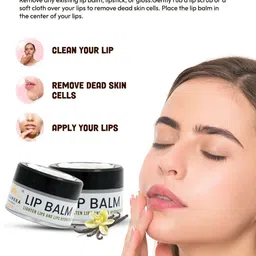 Noureea Lip Balm With Vanilla & SPF For Lips Hydration - 10 g image 3