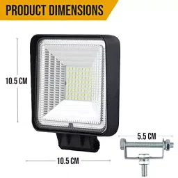 Allextreme Work Light 48 W 64 LED for Cars, Trucks, SUV, ATV, EX-FGLW-02 (Pack of 2) image 2