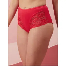 Clovia Cotton Spandex High waist Outer elastic Hipster Panty-picture-21