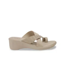 PEPPER Textured PU Wedge Sandals image 2