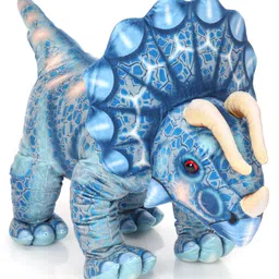 Wild Republic Jumbo Print Triceratops Dinosaur Blue - Length 92 cm-image-25