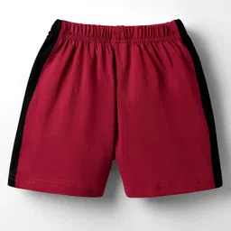 Taeko Single Jersey Knit Knee Length Shorts With Surfing Print - Dark Red image 2