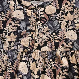 DECKEDUP Floral Printed Cotton Empire Top image 5