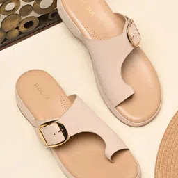 Rocia Women Slip-On Open Toe Flats with Buckles-picture-18