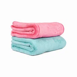 U & U Unique Utilities Pink & Blue 2 Pieces 400 GSM Bath Towels-image-44