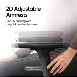 FRIDO BlackGlide Ergonomic Study & DurableStudy Chair image 2