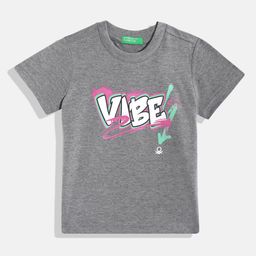 United Colors of Benetton Boys Typography Printed T-shirt-image-43