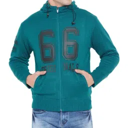 Duke Green Regular Fit Printed Hooded Sweatshirt-image-20