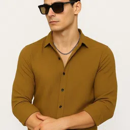 KHUSHI CREATION Textured Original Spread Collar Slim Fit Casual Shirt-picture-24