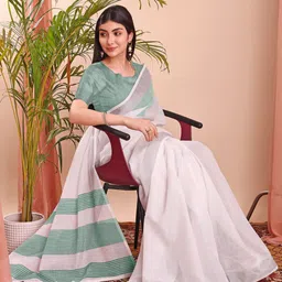 Mitera Zari Solid Saree image 4