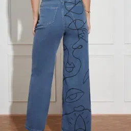 Miss Chase Blue Denim Solid Jeans image 2