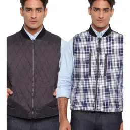 GANT Charcoal Quilted Reversible Jacket-image-8