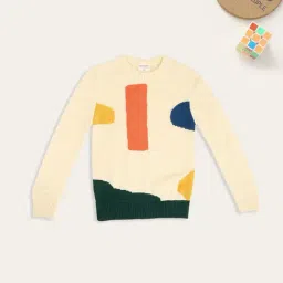 Pantaloons Junior Boys Snow White Printed Sweater-picture-42