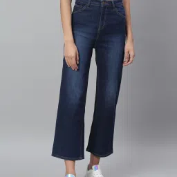 Kotty Blue Flared Fit Lightly Washed Jeans image 1