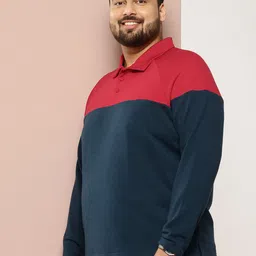Sztori Men Plus Size Colourblocked Sweatshirt image 3