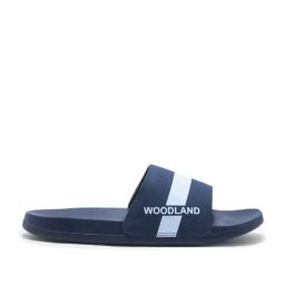 Woodland Men's Navy & White Slides-picture-21