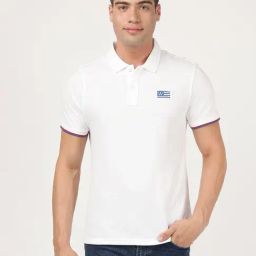 Wrangler White Regular Fit Polo T-Shirt-picture-2