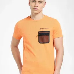 Jack & Jones Orange Slim Fit Cotton Crew T-Shirt-picture-19
