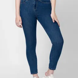Spykar Blue Cotton Mid Rise Jeans-image-48