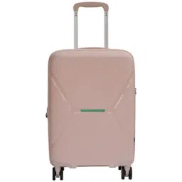 United Colors of Benetton Galaxy Pink Textured Hard Large Trolley Bag - 75 Cm-image-73