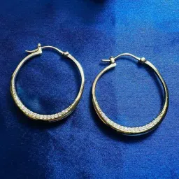 Arte Jewels 925 Sterling Silver Golden Earrings for Women-image-40