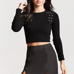 Forever 21 Black Above Knee Skirt image 4