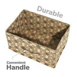 Aura Brown & Black 3 Pieces Printed Wardrobe Drawer Organisers image 3