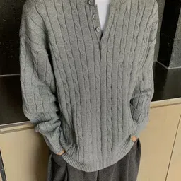 StyleCast x Revolte Men Cable Knit Pullover image 4