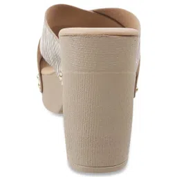 Metro Women's Grey Cross Strap Sandals image 5