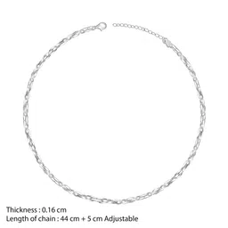 GIVA Silver Rhodium-Plated Chain image 3