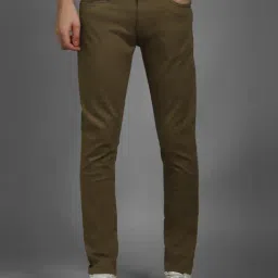Louis Philippe Brown Cotton Slim Fit Jeans-picture-33