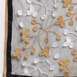 Glam Story Black Embroidered Dupatta image 5