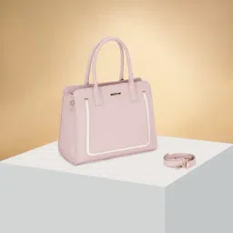 Forever Glam by Pantaloons Pink Solid Medium Shoulder Handbag-picture-36