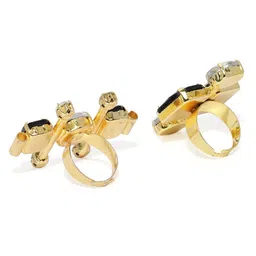 Zaveri Pearls Set of 2 Adjustable Finger Rings image 2