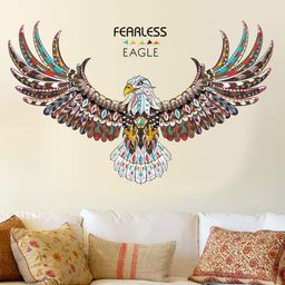 Asian royal White & Brown Birds and Animals Printed Waterproof Decals and Stickers-picture-19