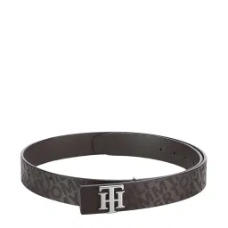 Tommy Hilfiger Ernest Dark Brown Leather Reversible Belt for Men image 1