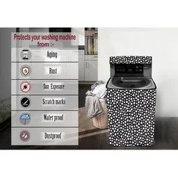 The Furnishing Tree Waterproof and Dustproof PVC Washing Machine Cover Fully-Automatic Top Loading image 2